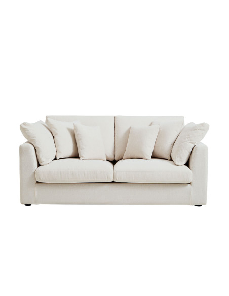 Sofá 3 cuerpos Duvall blanco