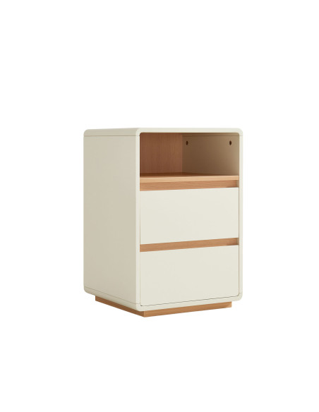 Velador 3 cajones Aiko beige