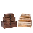 Caja madera oscura 18x10x6cm