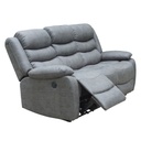 Sofá reclinable 3 cuerpos eléctrico Siros gris