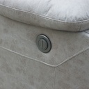 Sofá reclinable 3 cuerpos eléctrico Siros gris