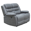 Sofá reclinable 2 cuerpos eléctrico Siros gris