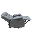 Sofá reclinable 2 cuerpos eléctrico Siros gris