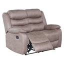 Sofá reclinable 2 cuerpos Siros café