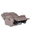 Sofá reclinable 2 cuerpos Siros café