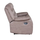 Sofá reclinable 2 cuerpos Siros café
