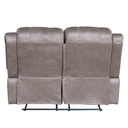 Sofá reclinable 2 cuerpos Siros café