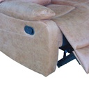 Sofá reclinable 2 cuerpos Siros café