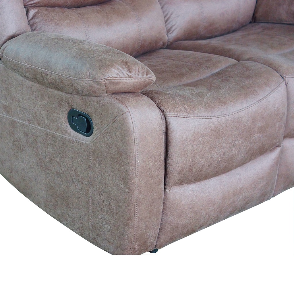 Sofá reclinable 2 cuerpos Siros café