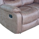 Sofá reclinable 2 cuerpos Siros café