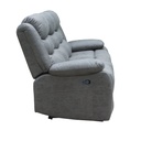 Sofá reclinable 3 cuerpos Siros gris