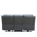 Sofá reclinable 3 cuerpos Siros gris