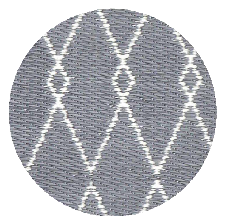 Alfombra PP rombos gris 270x180cm