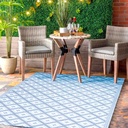 Alfombra PP rombos 2 celeste 270x180cm