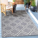 Alfombra PP rombos 3 BN 270x180cm