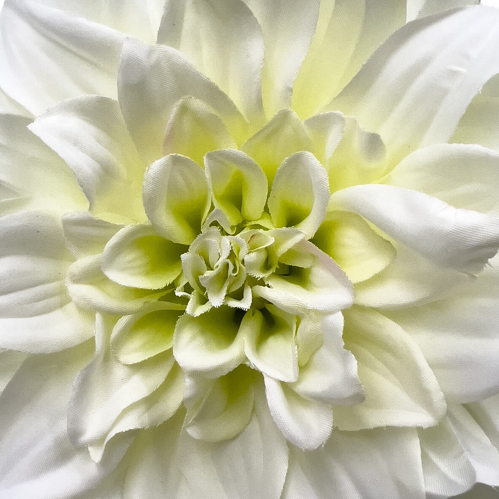 Flor artificial blanca 62cm
