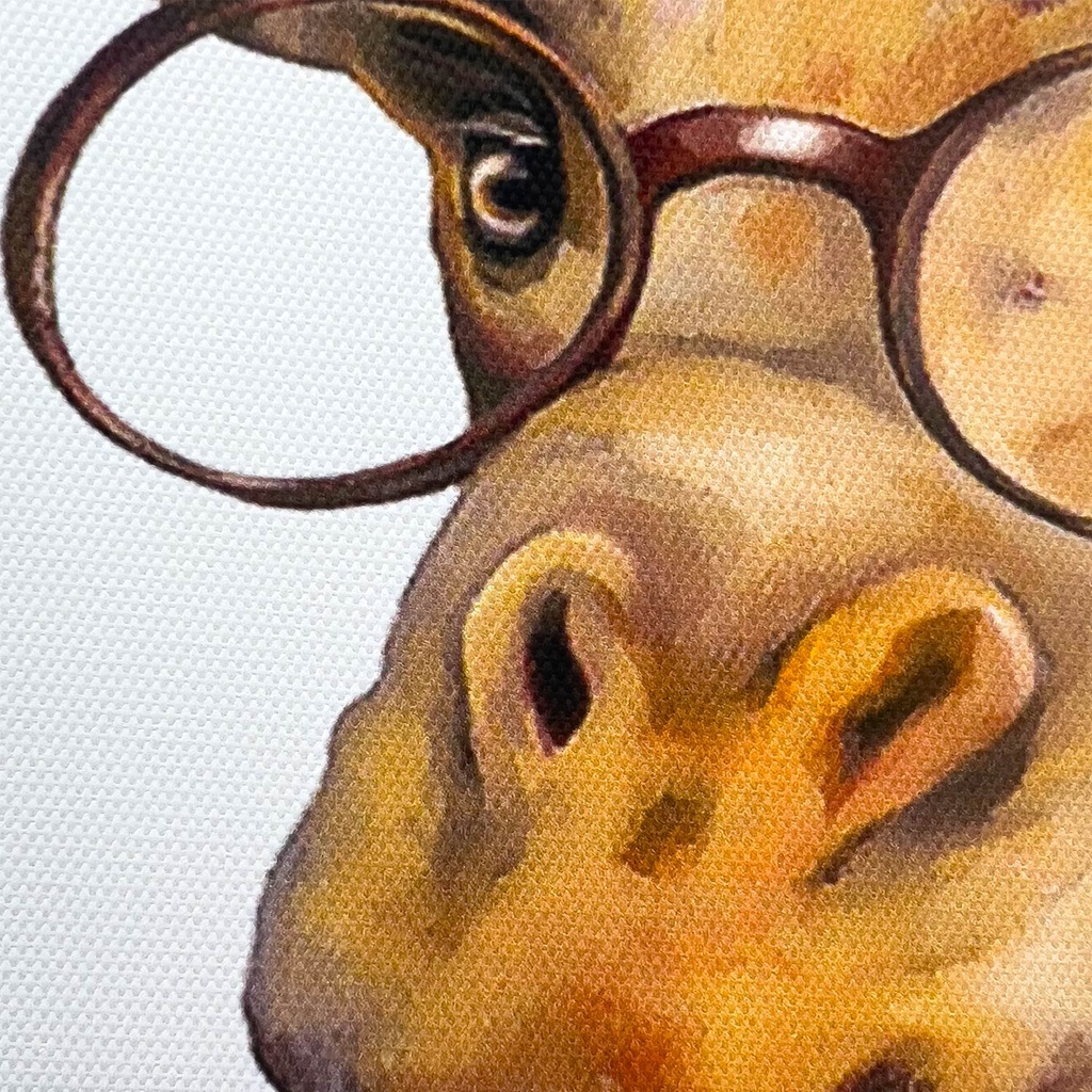 Canvas jirafa anteojos 30x40cm