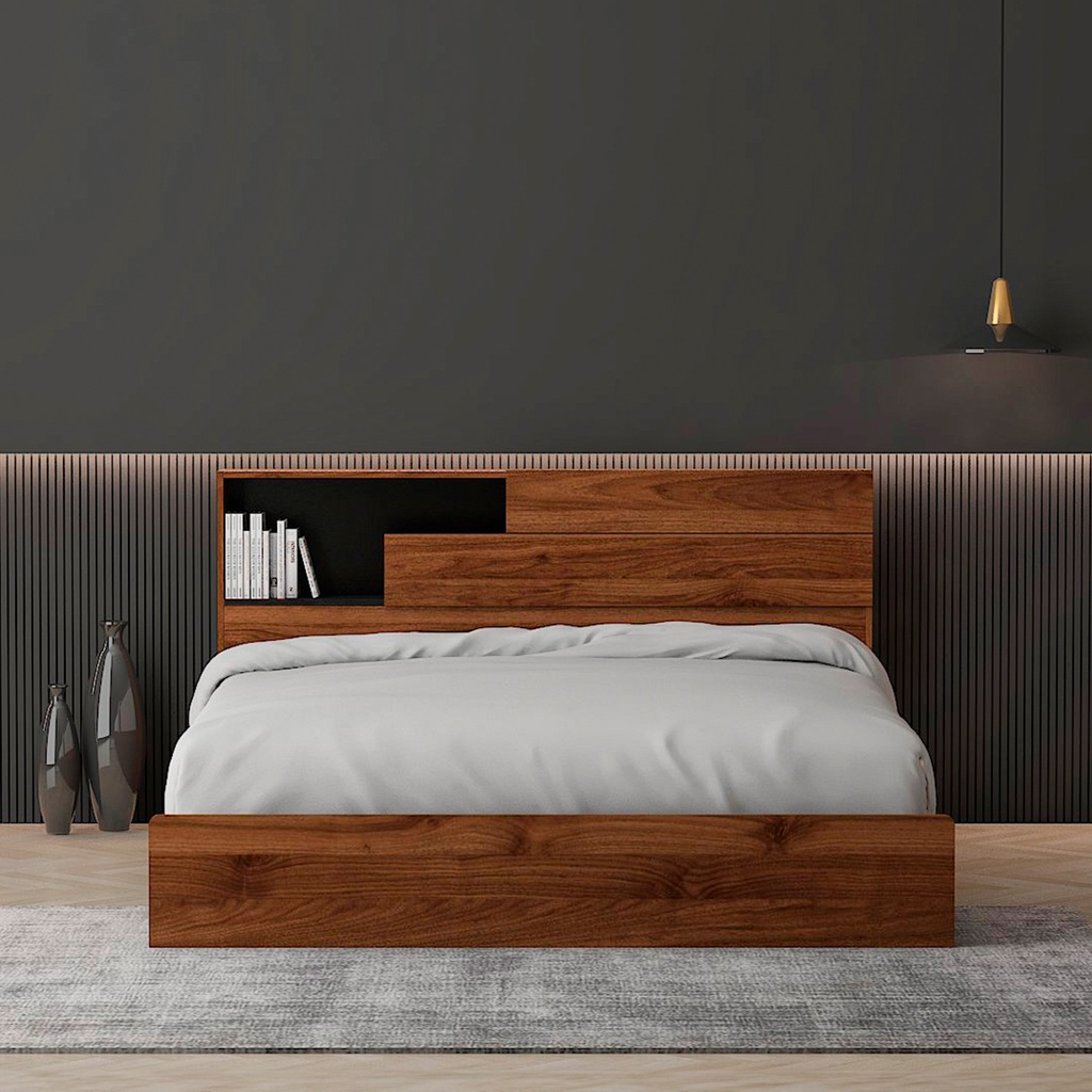 Cama 2 plazas Boegel café 150x200cm