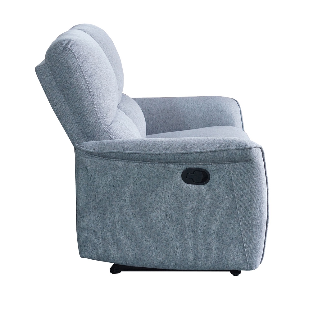 Sofá reclinable 2 cuerpos Milos gris