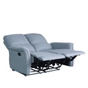Sofá reclinable 2 cuerpos Milos gris
