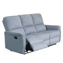 Sofá reclinable 3 cuerpos Milos gris