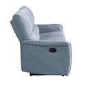 Sofá reclinable 3 cuerpos Milos gris