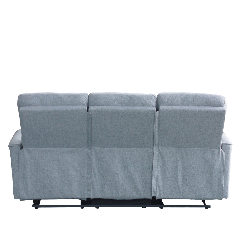 Sofá reclinable 3 cuerpos Milos gris