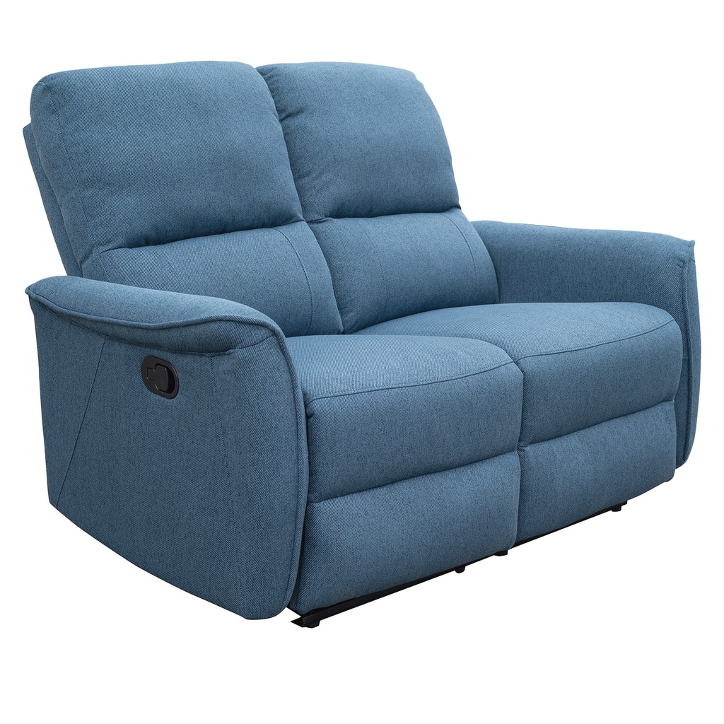 Sofá reclinable 2 cuerpos Milos azul