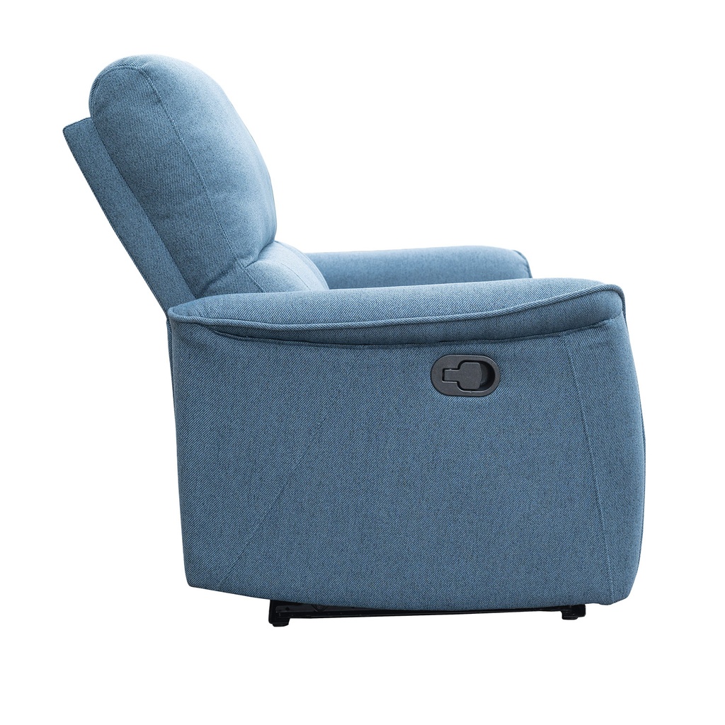 Sofá reclinable 2 cuerpos Milos azul