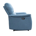 Sofá reclinable 2 cuerpos Milos azul