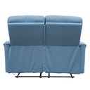 Sofá reclinable 2 cuerpos Milos azul