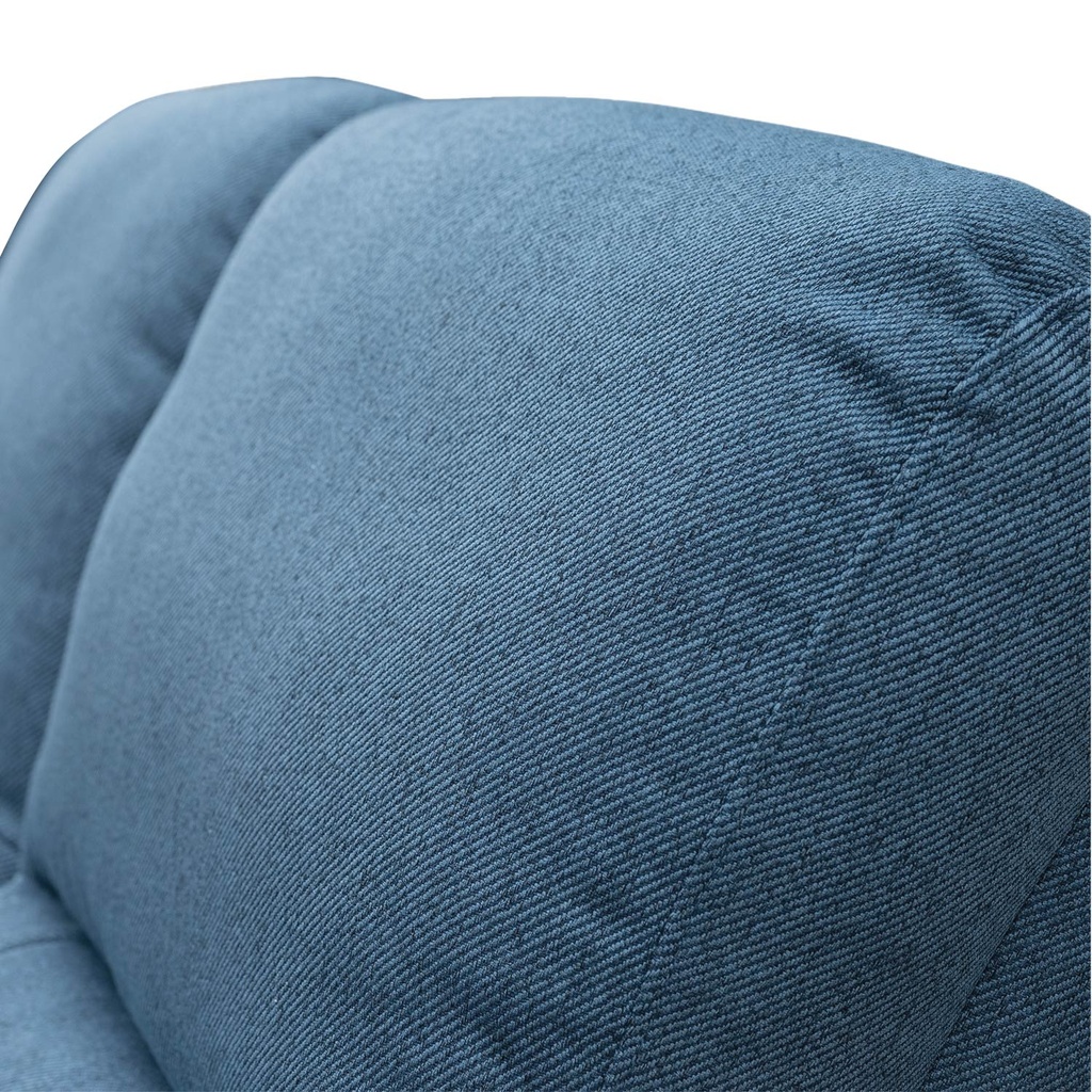 Sofá reclinable 2 cuerpos Milos azul
