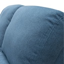Sofá reclinable 2 cuerpos Milos azul