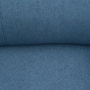 Sofá reclinable 2 cuerpos Milos azul