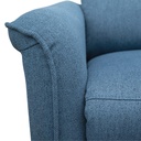 Sofá reclinable 3 cuerpos Milos azul
