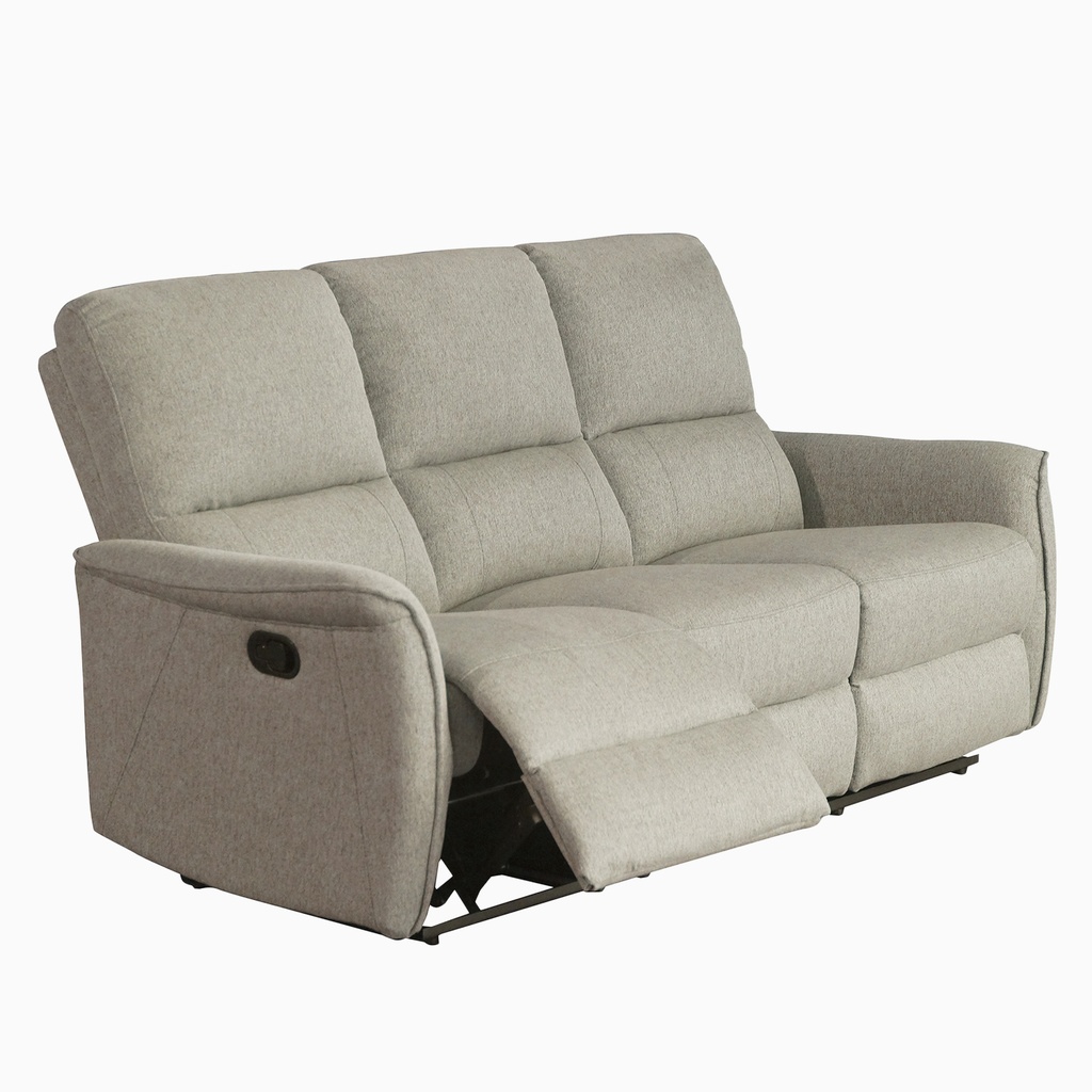 Sofá reclinable 3 cuerpos Milos beige