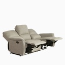 Sofá reclinable 3 cuerpos Milos beige