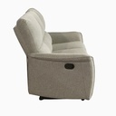 Sofá reclinable 3 cuerpos Milos beige