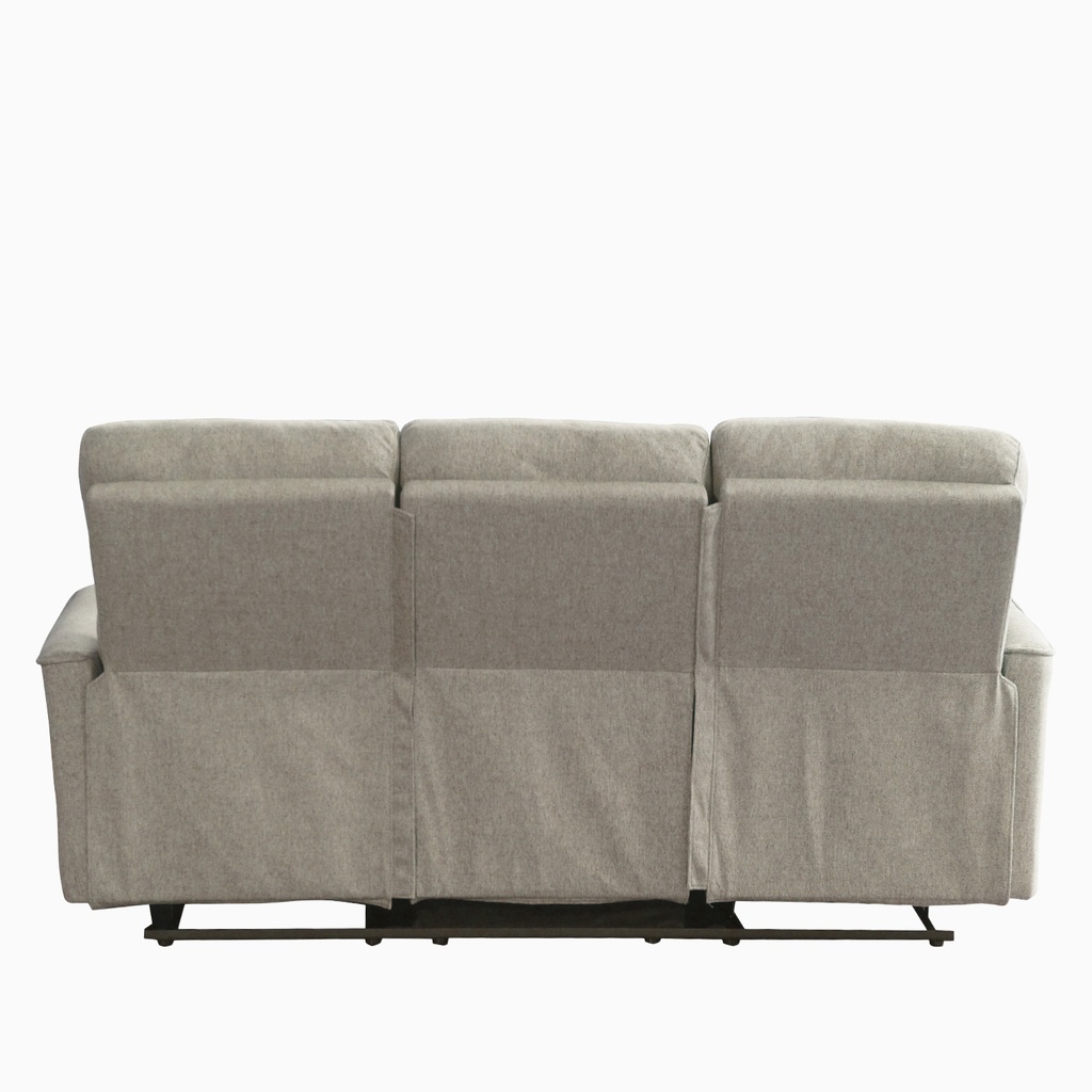 Sofá reclinable 3 cuerpos Milos beige