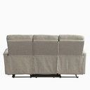 Sofá reclinable 3 cuerpos Milos beige