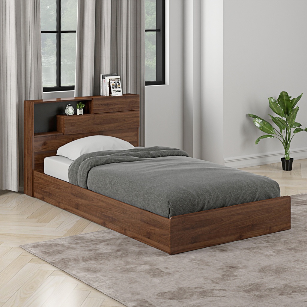 Cama 1,5 plazas Boegel café 105x200cm