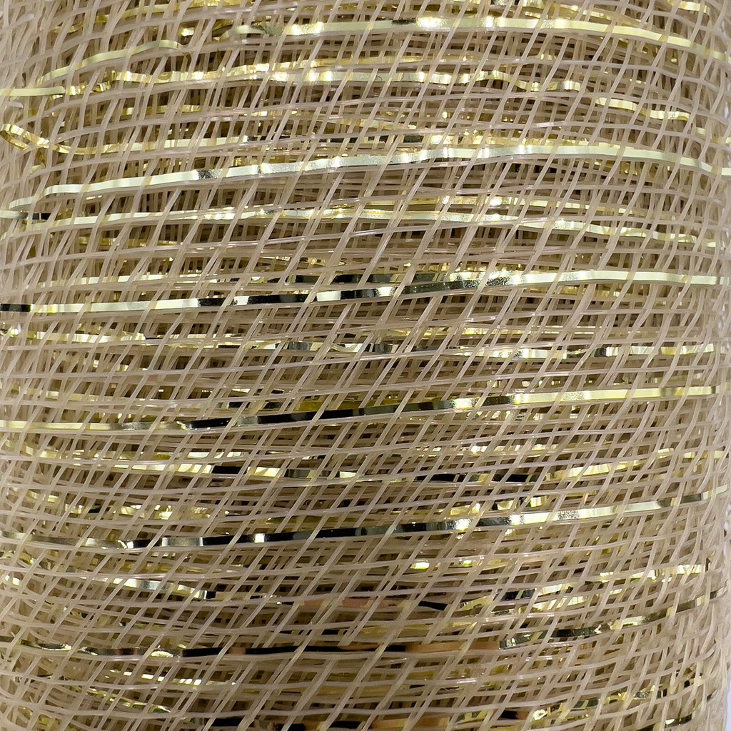 Malla Navidad champán 52x915cm