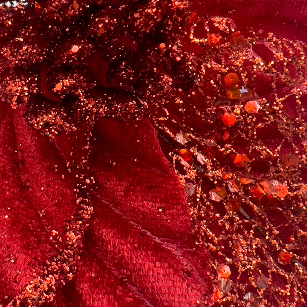 Flor roja Navidad 26cm