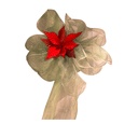 Malla Navidad champán 52x915cm