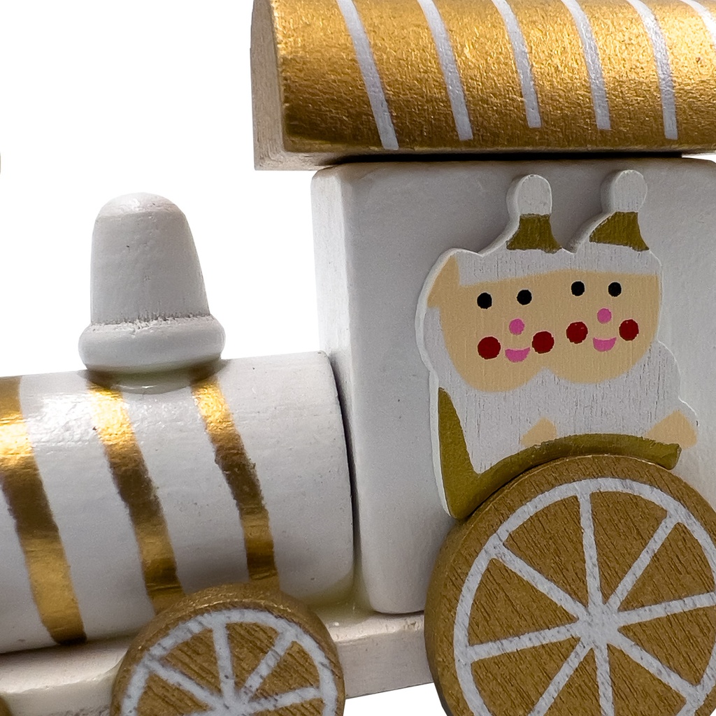 Tren navidad blanco 24,5cm