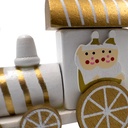 Tren navidad blanco 24,5cm