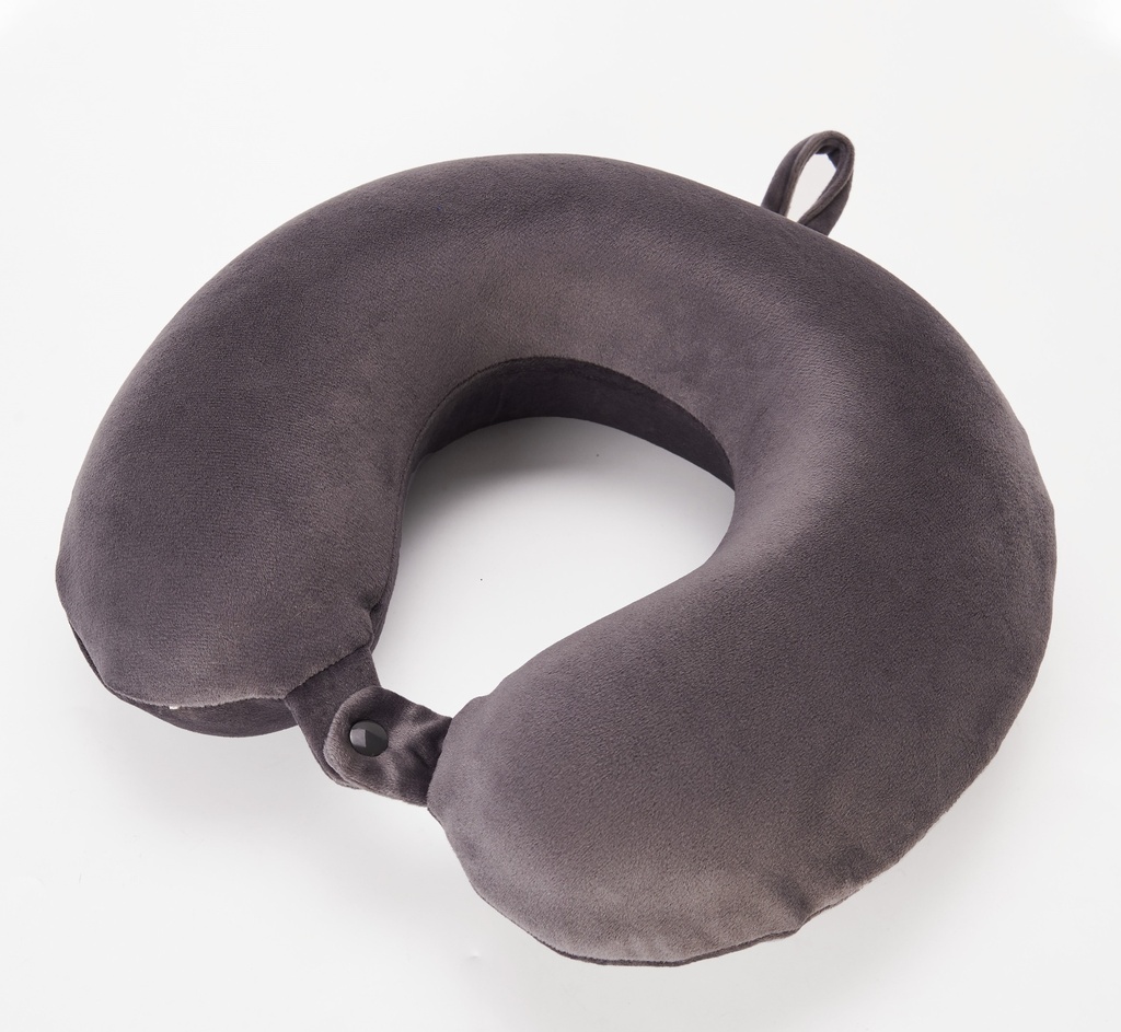Cojin p/cuello 200g memory 30x29cm gris mb001t-gr
