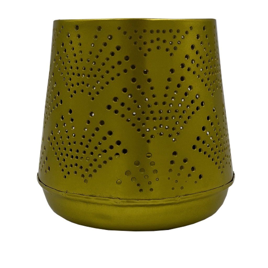 Porta vela dorado 10cm