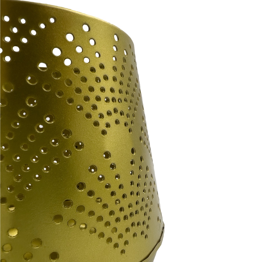 Porta vela dorado 10cm