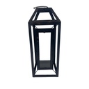 Farol metal vidrio 16x16x41cm
